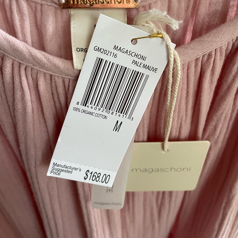 Magaschoni Pale Pink Sleeveless Midi Dress - Picture 3 of 9